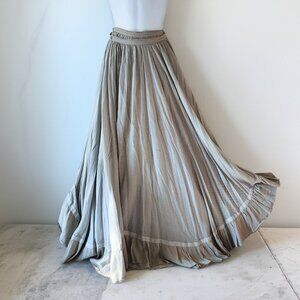 Vintage 1990s "Collection PRIVÉE" Cotton Wrap Bohemian Skirt, Made in Italy